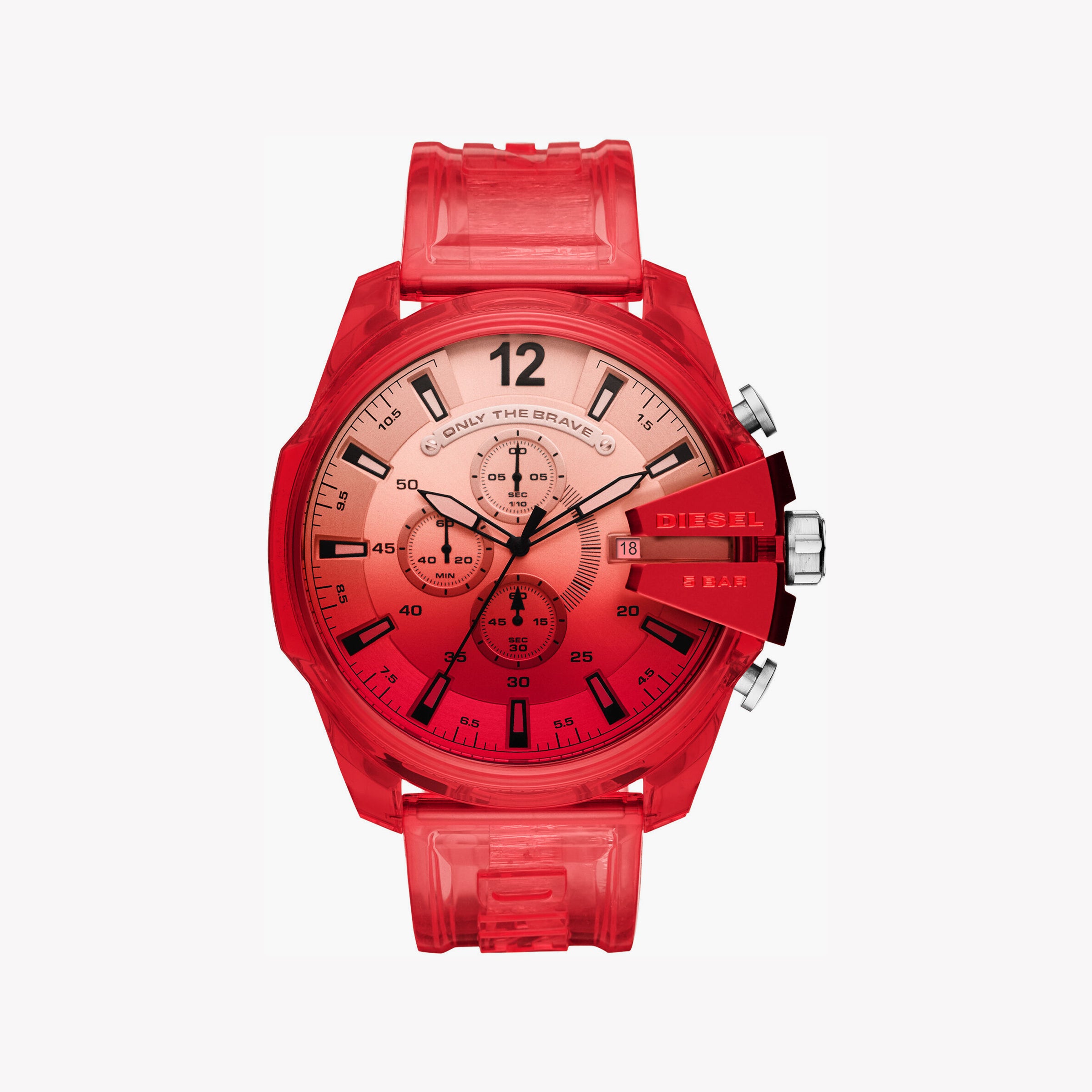 DIESEL DZ4534 ADVENTURE TIME - BOLD RED MEN'S CHRONOGRAPH WATCH FOR SPORTY STYLE