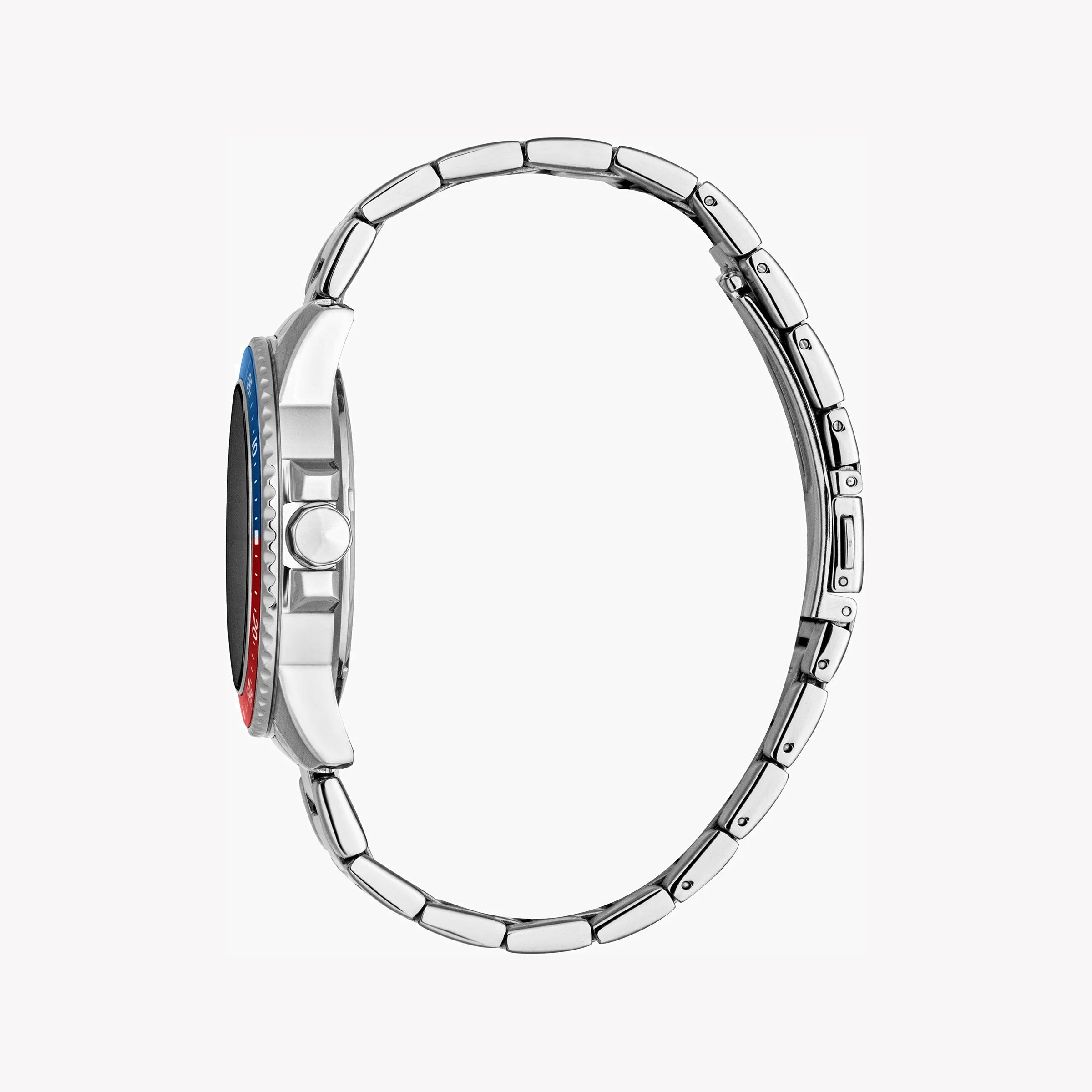 JUST CAVALLI STAINLESS STEEL ELEGANCE - MEN'S TIMEPIECE WITH BLACK DIAL & SILVER BAND-i-Watch-2