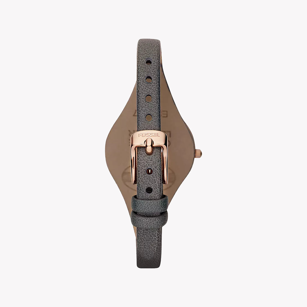 FOSSIL ES3077 ELEGANT TIMEPIECE - ROSE GOLD & GREY LEATHER WATCH FOR WOMEN-i-Watch-3