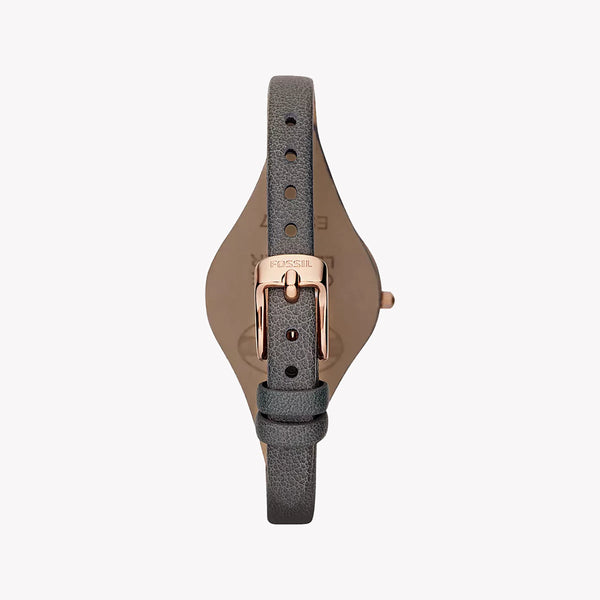 Fossil Women's Rose Gold Watch, Grey Leather Band | Es3077 by i-watch