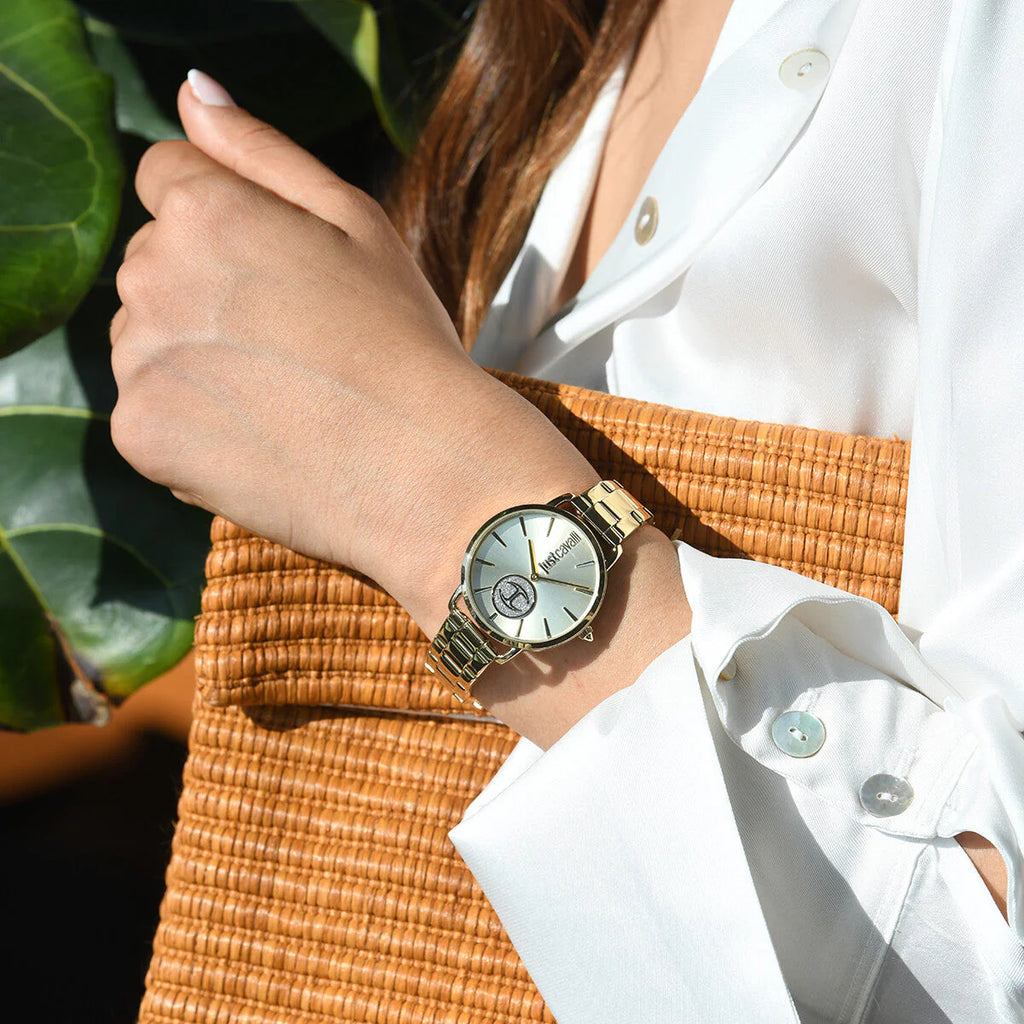 JUST CAVALLI Women's Watch with Gold Stainless Steel Case and Gold Stainless Steel Band-i-Watch-4