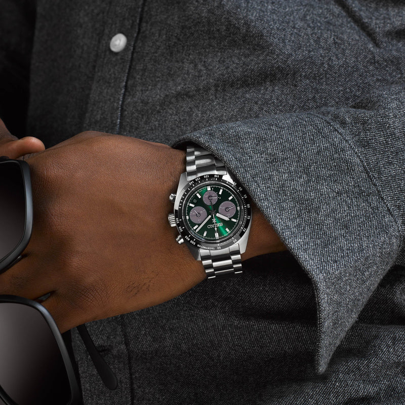 Seiko Prospex Men's Silver Stainless Steel, Green Dial | Ssc933p1 by i-watch