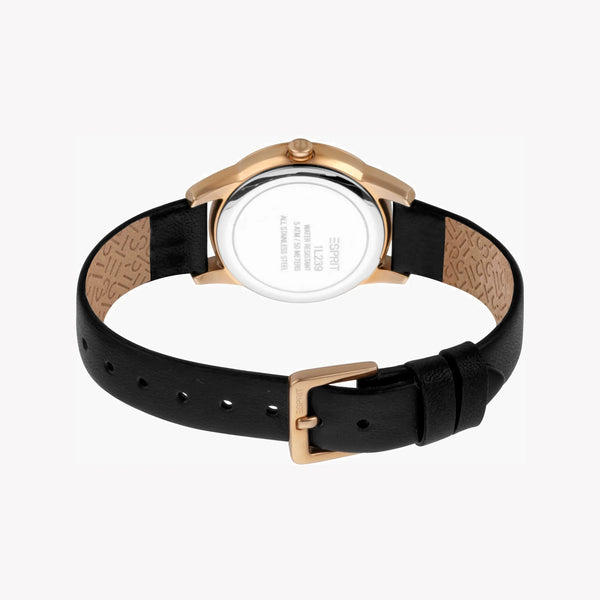 Esprit Women's Black Leather Watch, Black Dial | Es1l199m0055 by i-watch