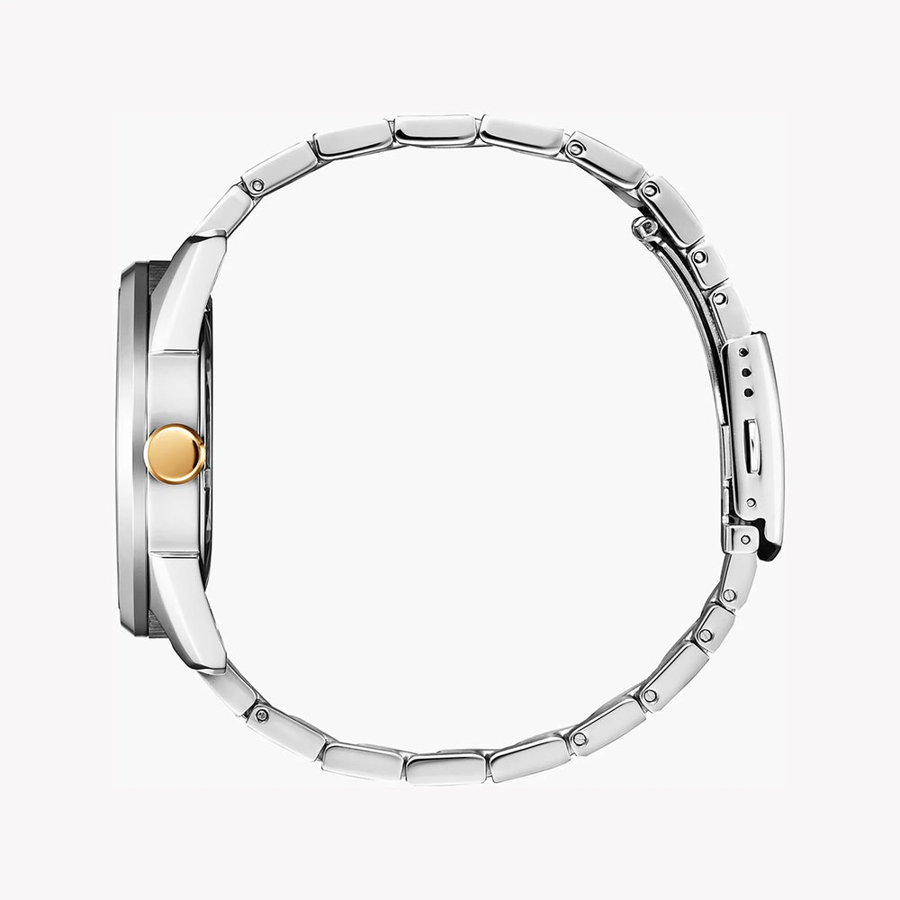 Citizen Aw0084-81a - Elegant Fusion Of Style & Functionality Men's Eco-Drive Watch With Silver & Gold Band by i-watch