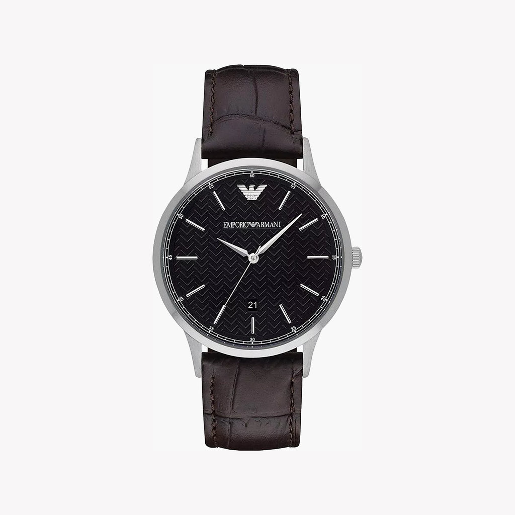 Emporio Armani AR2480 - Bold Sophistication with Leather Band-i-Watch