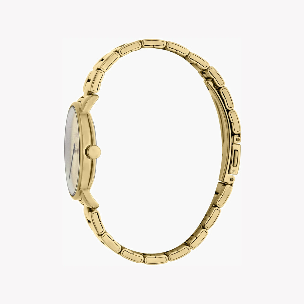 Esprit Women's Gold Stainless Steel Watch, Champagne Dial | Es1l188m0075 by i-watch