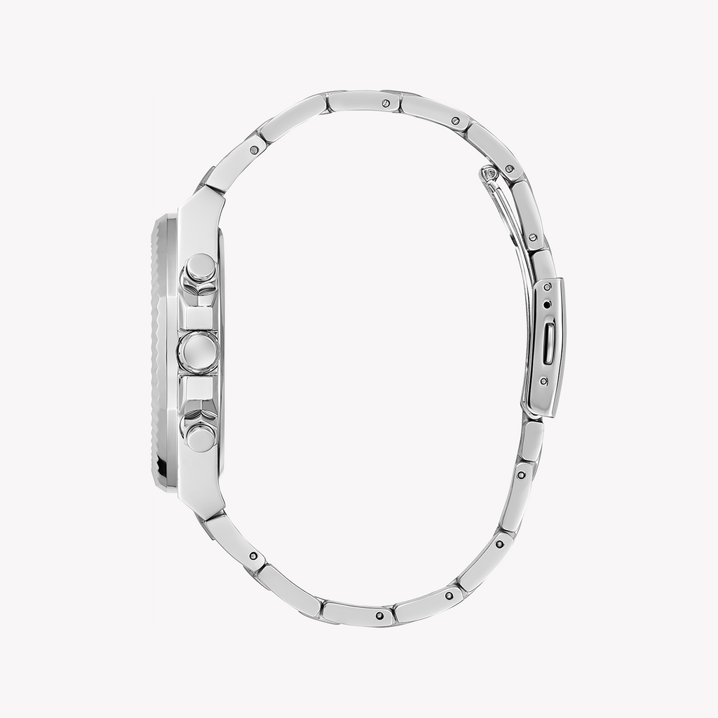 GUESS GW0703G1 - BOLD ELEGANCE: Men's Silver & Black Quartz Watch, Perfect for Every Occasion-i-Watch-2