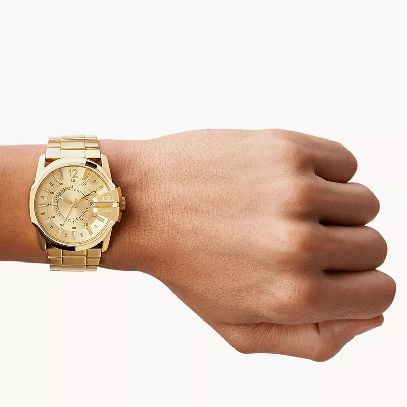 Diesel Men's Gold Stainless Steel Watch, Gold Dial | Dz1952 by i-watch
