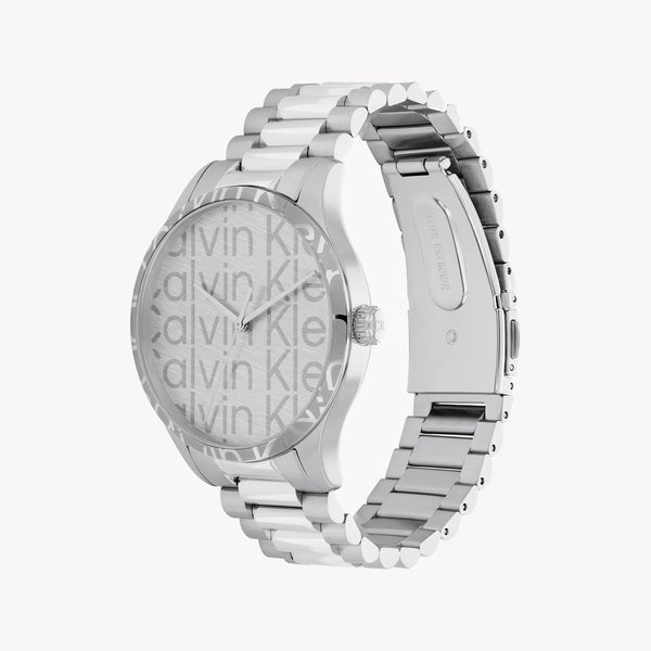 Calvin Klein Men's Silver Stainless Steel Watch, Silver Dial | Mod. 25200342 by i-watch