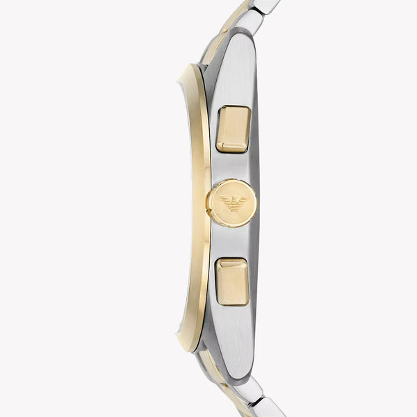 Emporio Armani Women's Silver/Gold Watch, Beige Dial | Ar11605 by i-watch