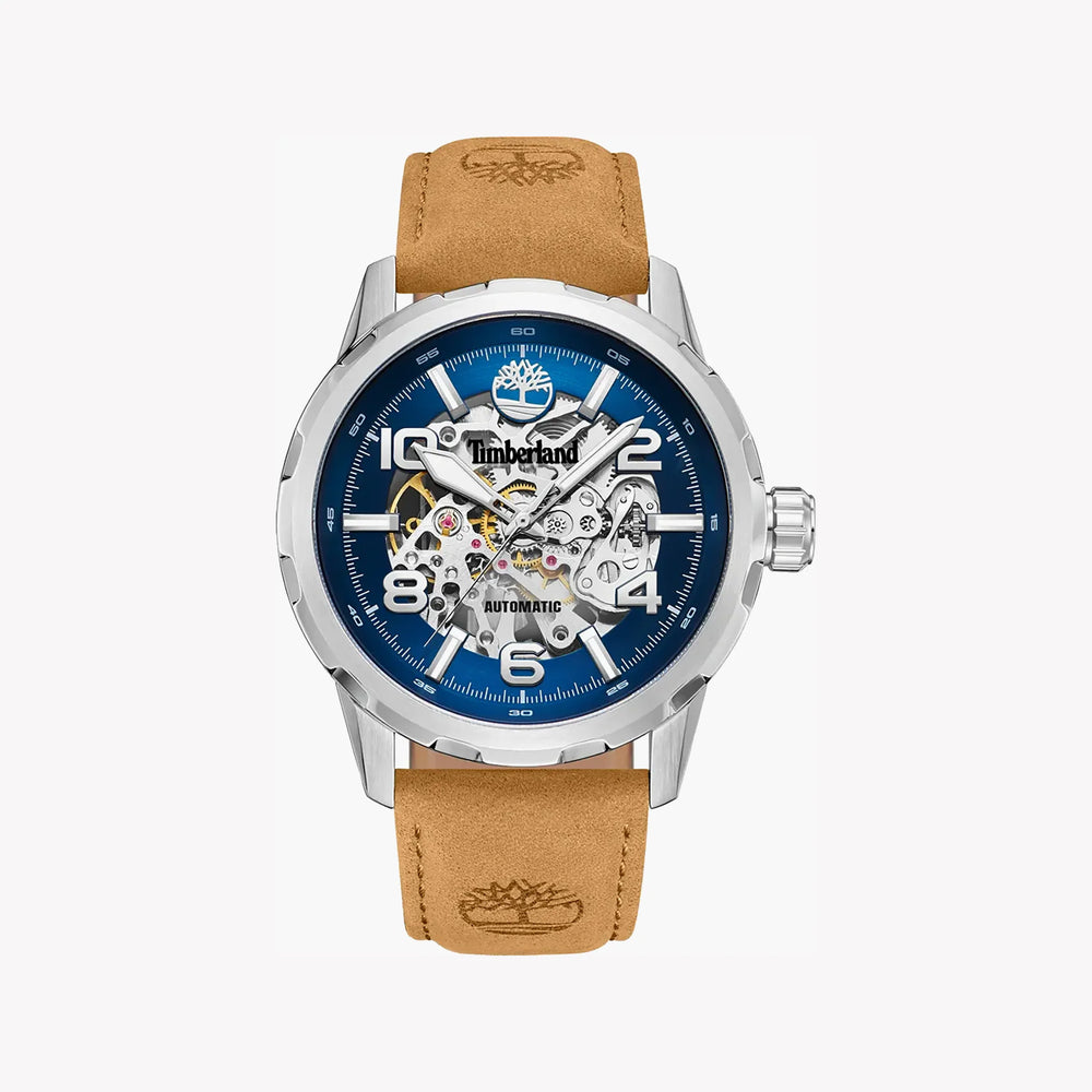 Timberland Men's Silver Leather Watch, Multicolor Dial | Tdwge0041801 by i-watch