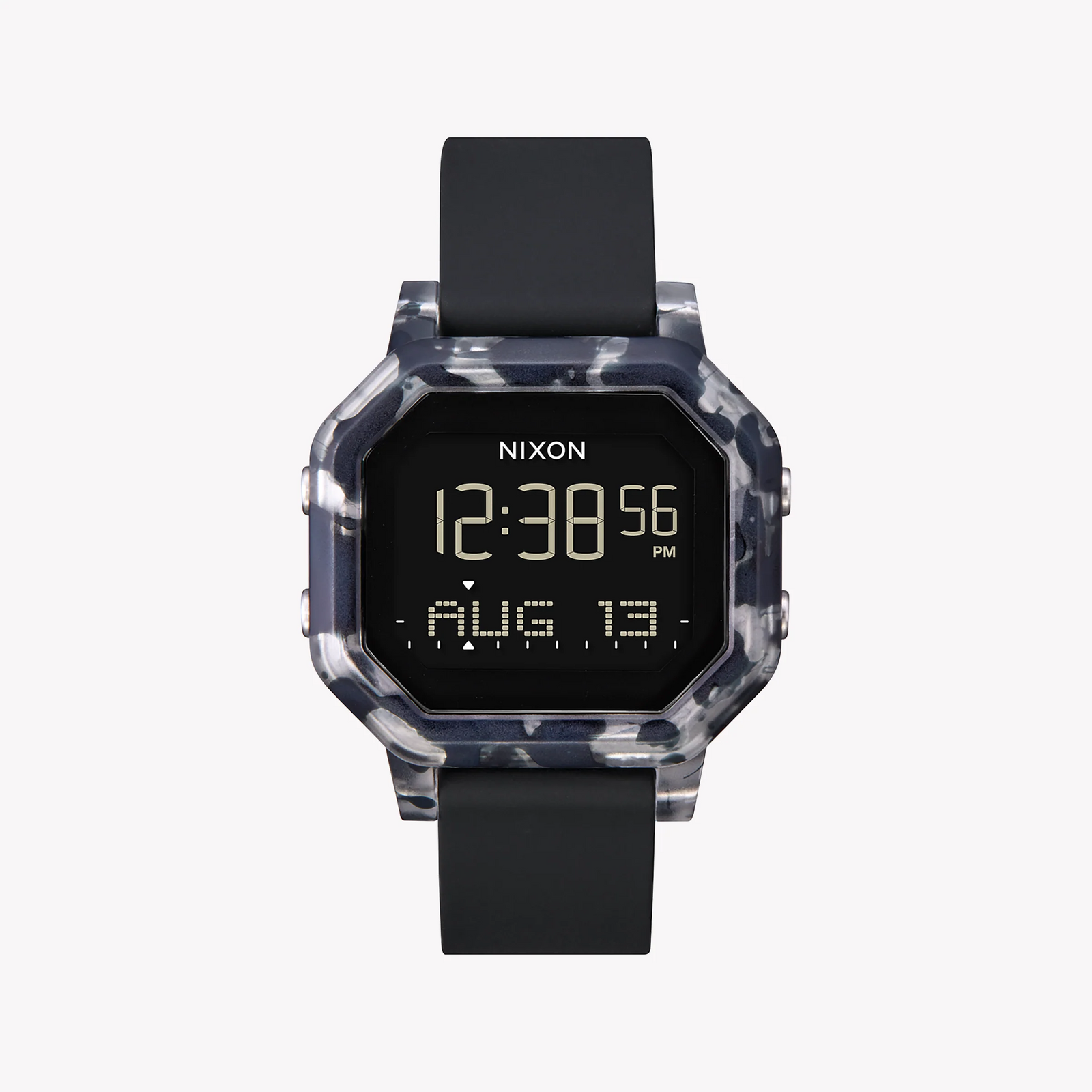 Nixon Men's Black Rubber Watch, Plastic Case | A1210-2882 by i-watch