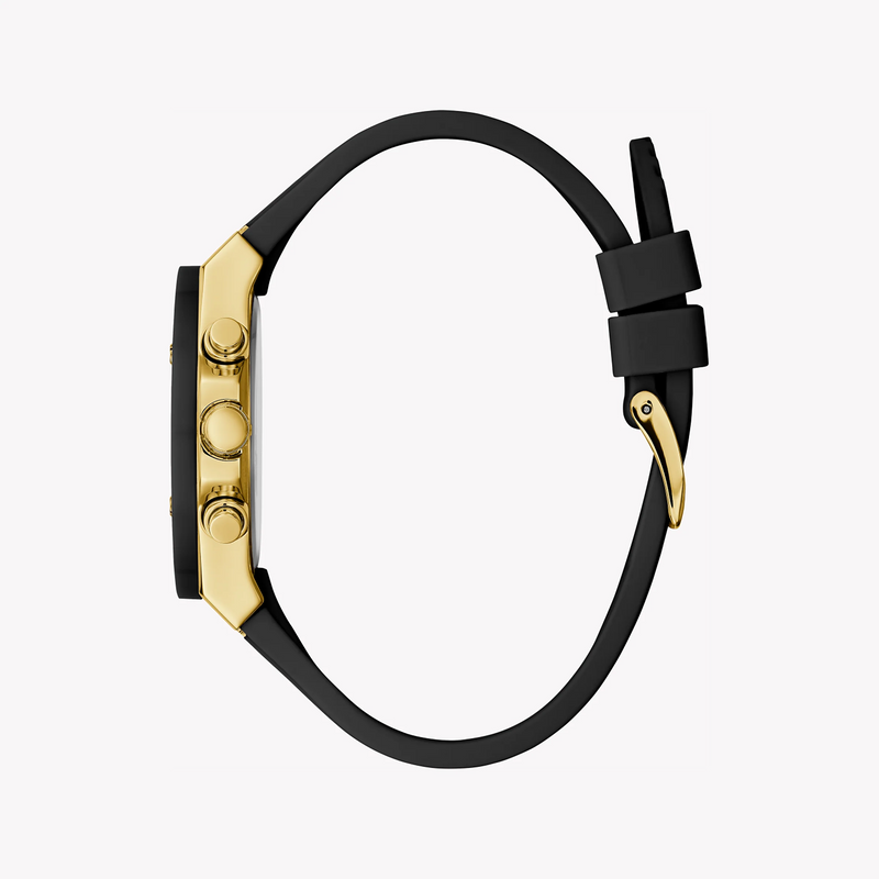 Chic Innovation Women's Gold Stainless Steel, Black Silicone | Gw0030l2 by i-watch