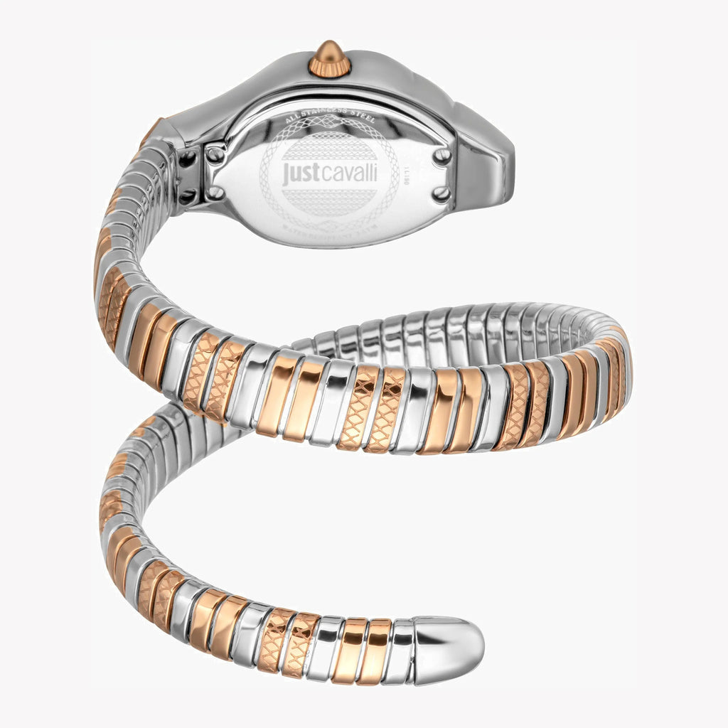 JUST CAVALLI Women's Watch with Silver & Rose Gold Stainless Steel Case and Silver & Rose Gold Stainless Steel Band-i-Watch-3