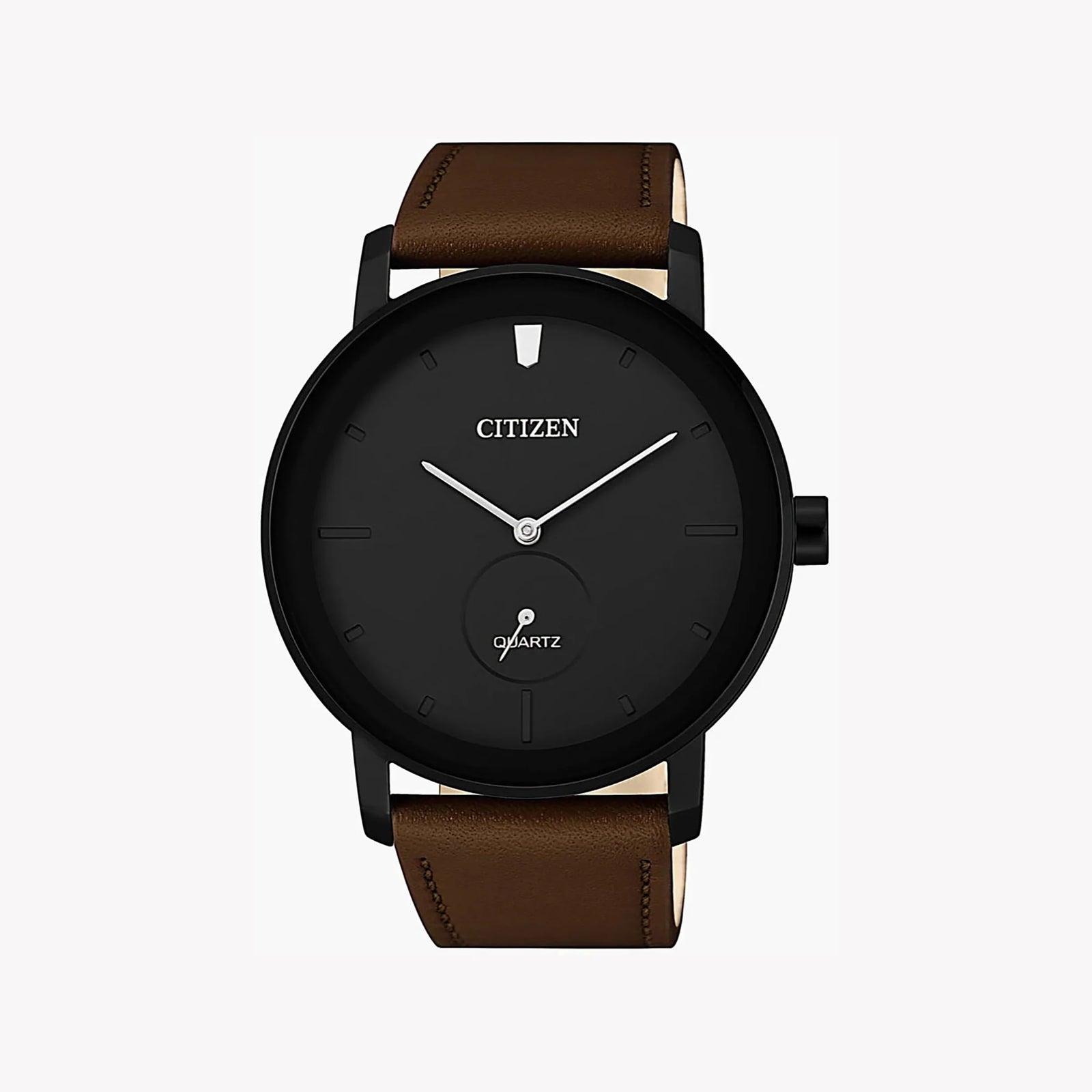 Citizen Be9185-08e - Bold Sophistication For The Modern Man: Stylish Black Dial & Leather Band by i-watch