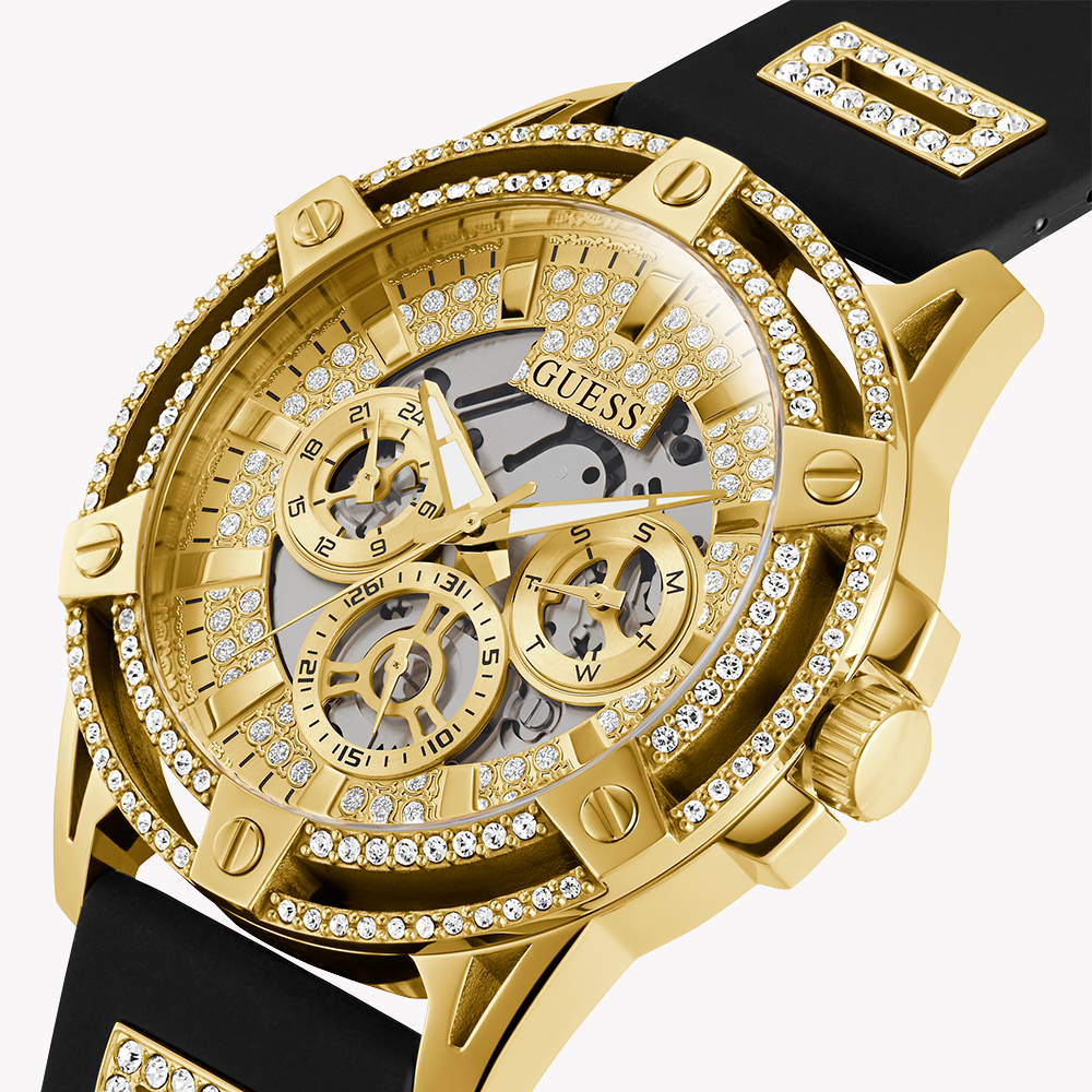 GUESS GW0537G2 BOLD ELEGANCE - MEN'S GOLD STAINLESS STEEL TIMEPIECE WITH CHAMPAGNE DIAL-i-Watch-5