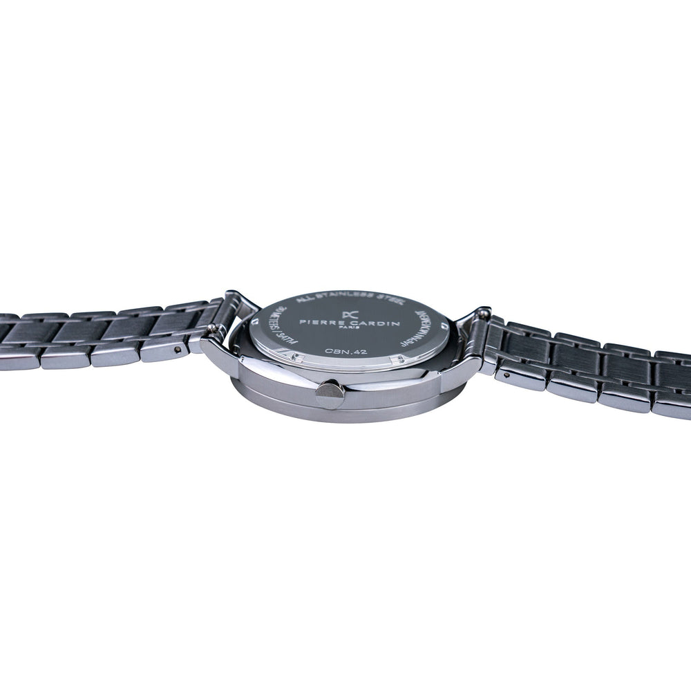 Pierre Cardin Cbn.3027 Elite Silver Men's Watch - Stylish Black Dial & Stainless Steel Band by i-watch