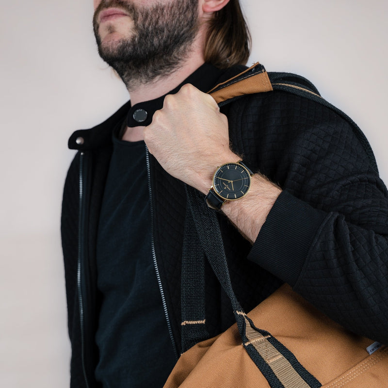 Pierre Cardin Men's Gold Watch, Black Dial | Cbn.3035 by i-watch
