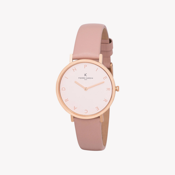Pierre Cardin Women's Rose Gold Watch, Pink Dial | Cbv.1124