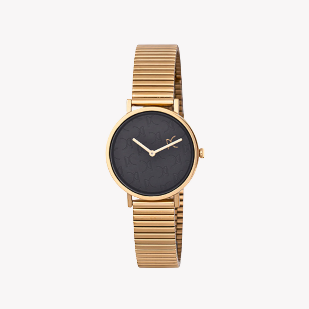 Montre Femme PIERRE CARDIN boîtier en métal doré et bracelet en métal doré