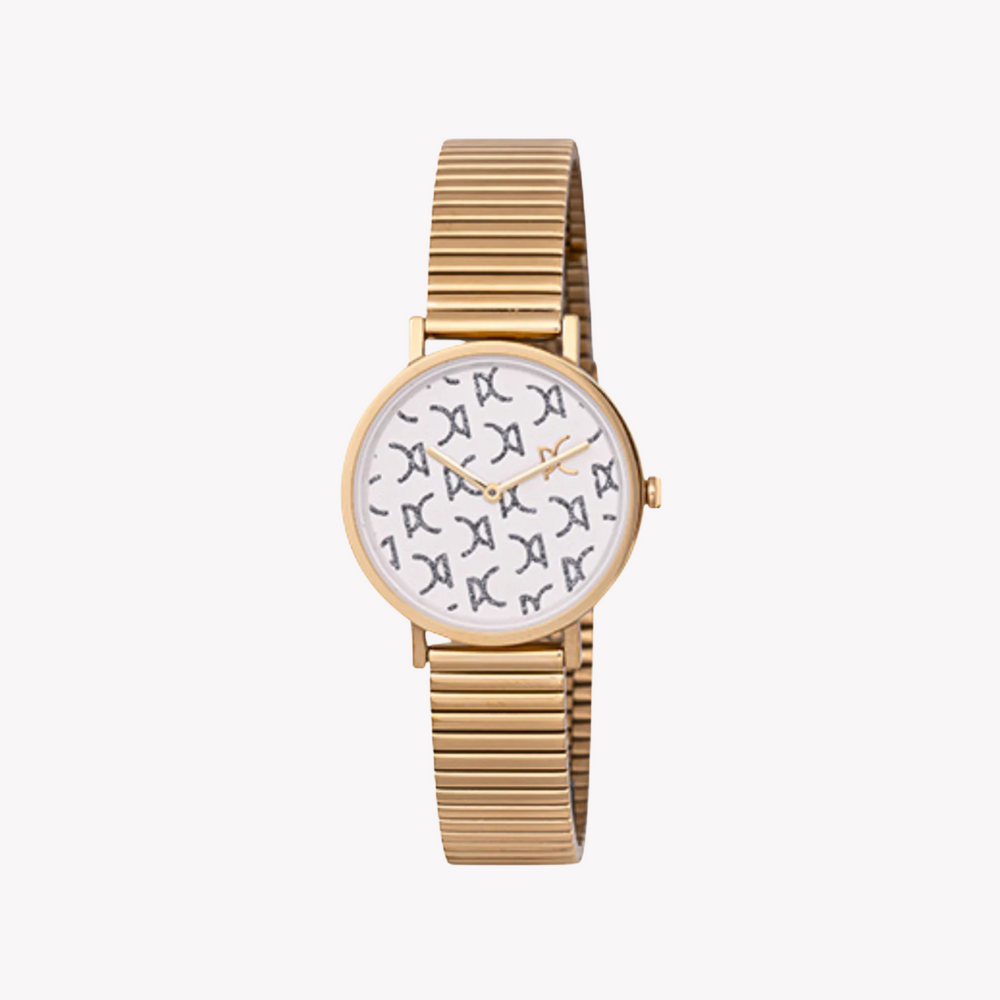 Pierre Cardin Women's Gold Metal Watch, White Dial | Cbv.1542 by i-watch