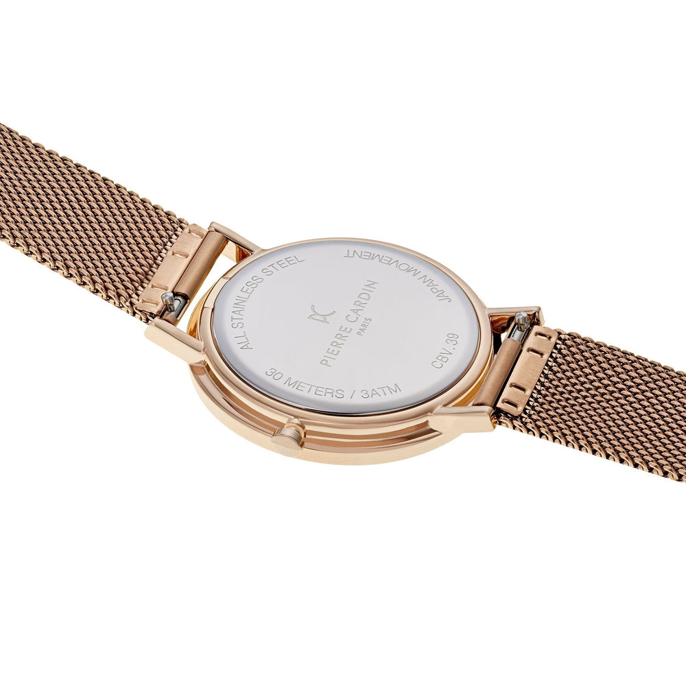 Pierre Cardin Women's Watch With Rose Gold Stainless Steel Case And Rose Gold Stainless Steel Band by i-watch