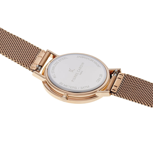 Pierre Cardin Women's Watch With Rose Gold Stainless Steel Case And Rose Gold Stainless Steel Band by i-watch