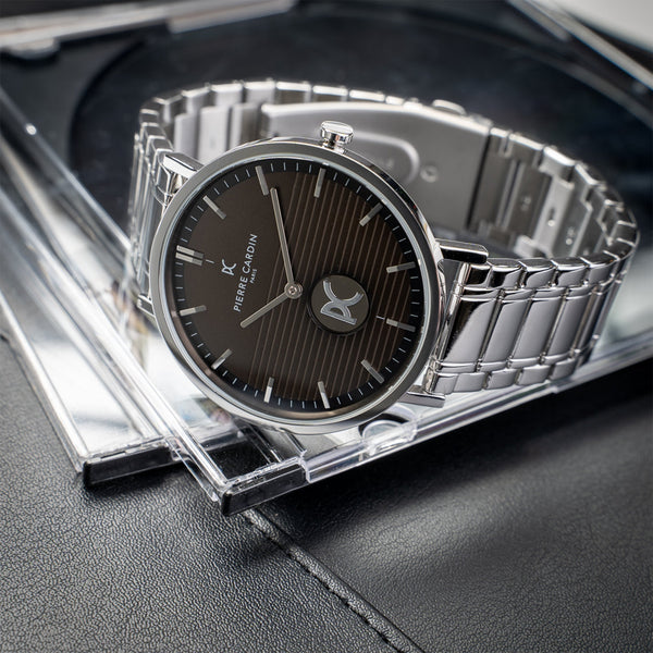 Pierre Cardin Cbv.1050 Men's Luxury Stainless Steel Watch - Elegant Black Dial by i-watch