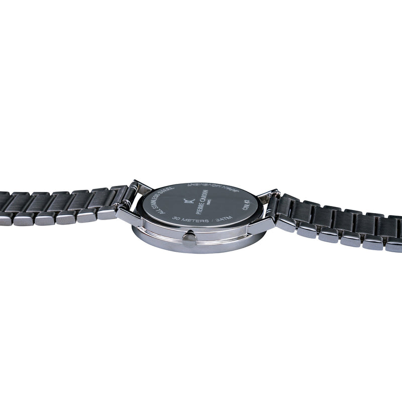 Pierre Cardin Cbv.1050 Men's Luxury Stainless Steel Watch - Elegant Black Dial by i-watch