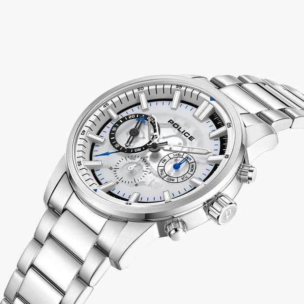 POLICE PEWJK2227004 - TIMELESS ELEGANCE MEN'S WATCH IN POLISHED SILVER & GREY DIAL-i-Watch-2