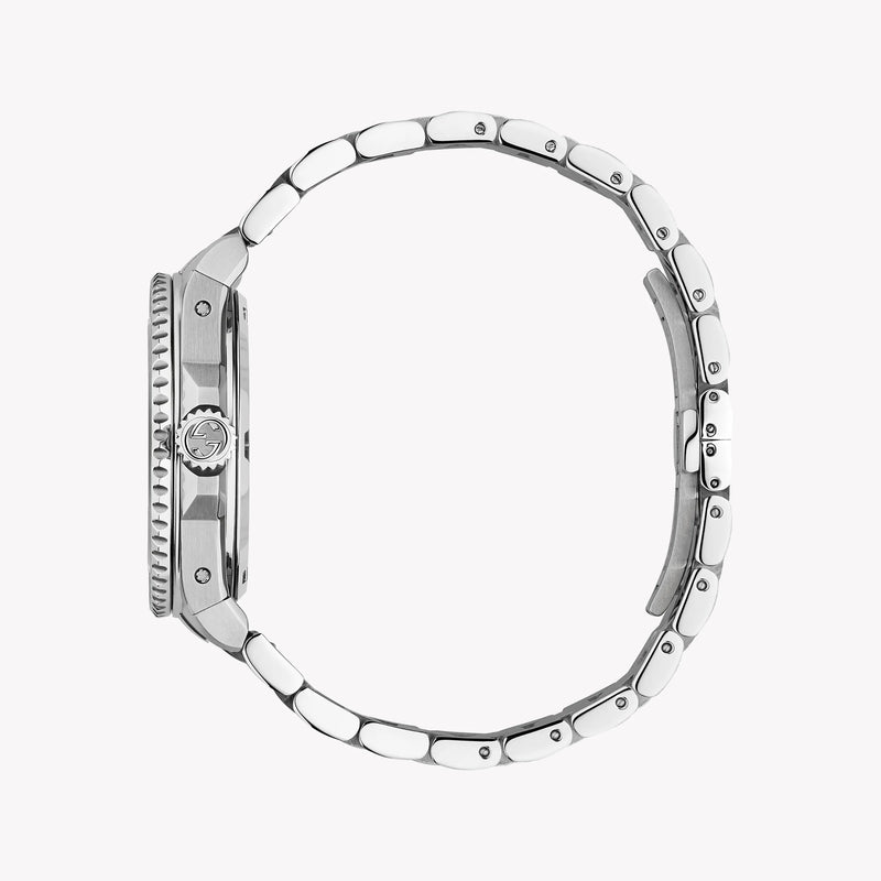 Gucci Men's Silver Watch, Blue Dial | Ya136362 by i-watch