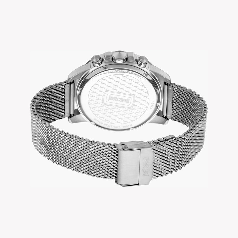 Just Cavalli Men's Silver Watch, Black Dial | Jc1g140m0065 by i-watch