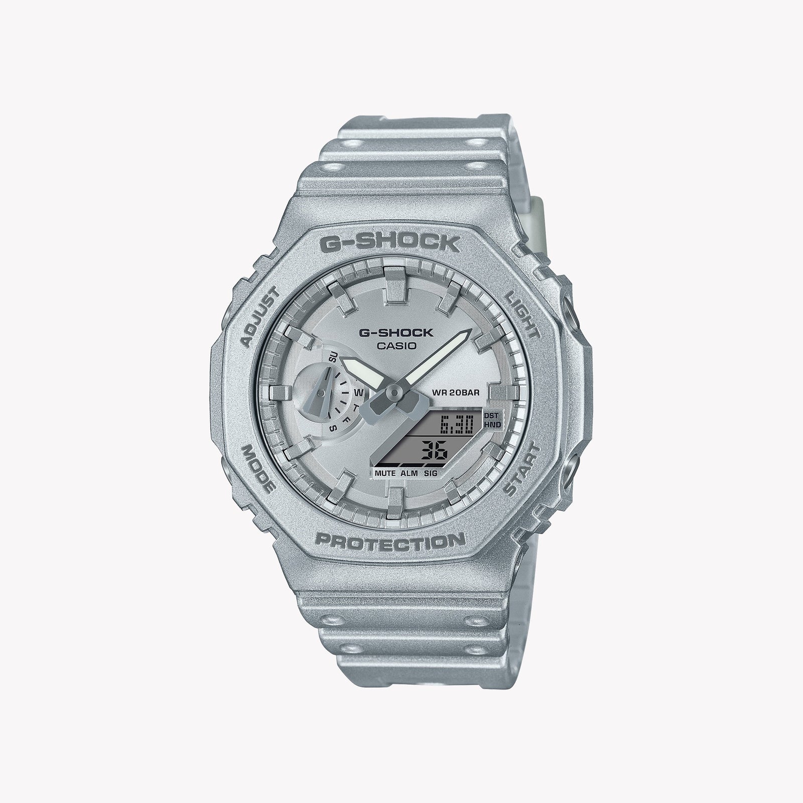Casio G-Shock Men's Silver Carbon/Resin Watch | Ga-2100ff-8aer by i-watch