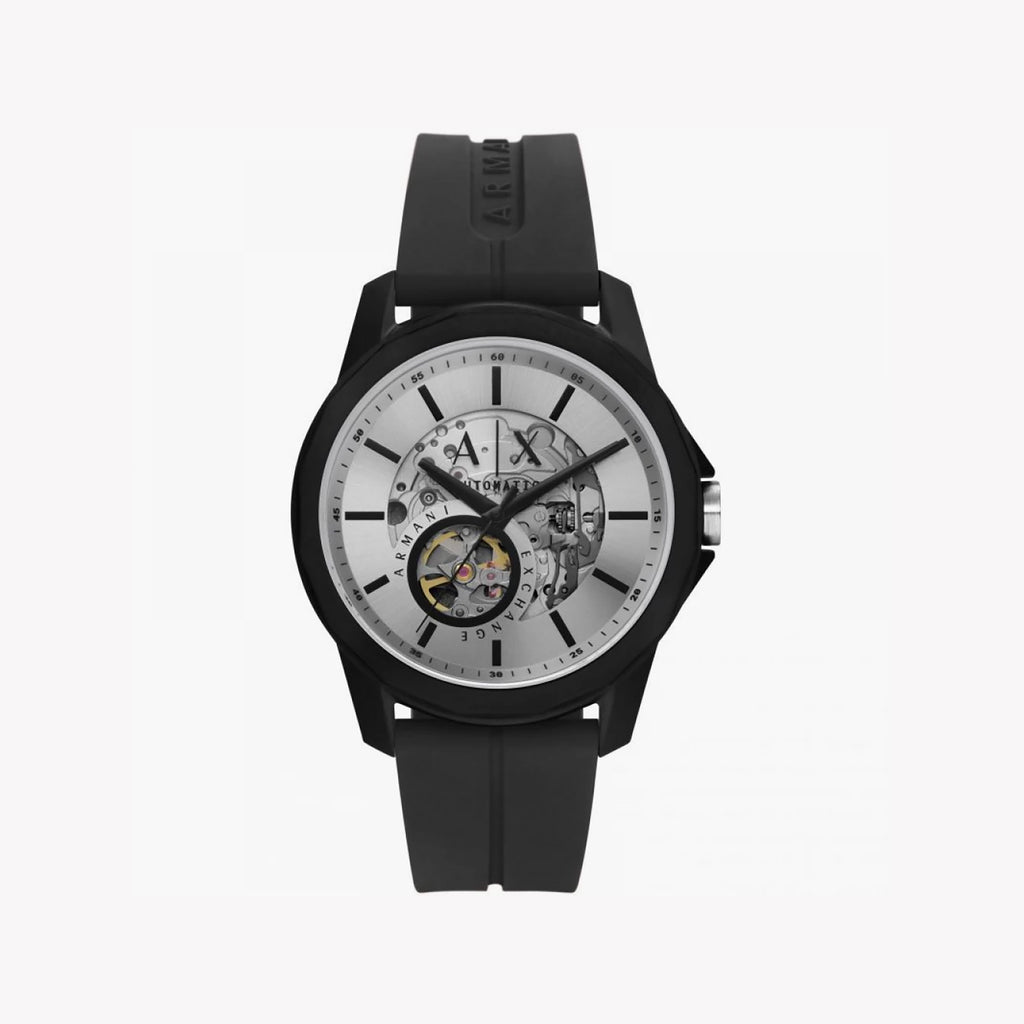ARMANI EXCHANGE AX1726 - BOLD SOPHISTICATION MEN'S AUTOMATIC WATCH IN BLACK & SILVER