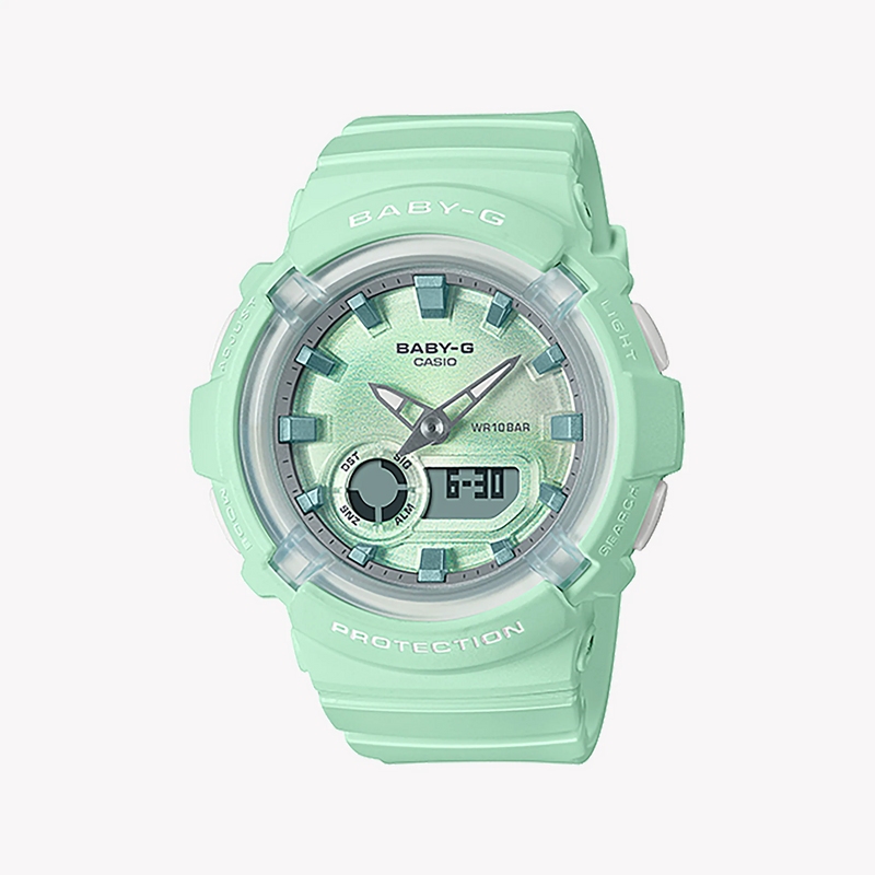 Casio Baby-G Bga-280-3adr Vibrant Elegance - Chic Green Adventure Watch For Women by i-watch