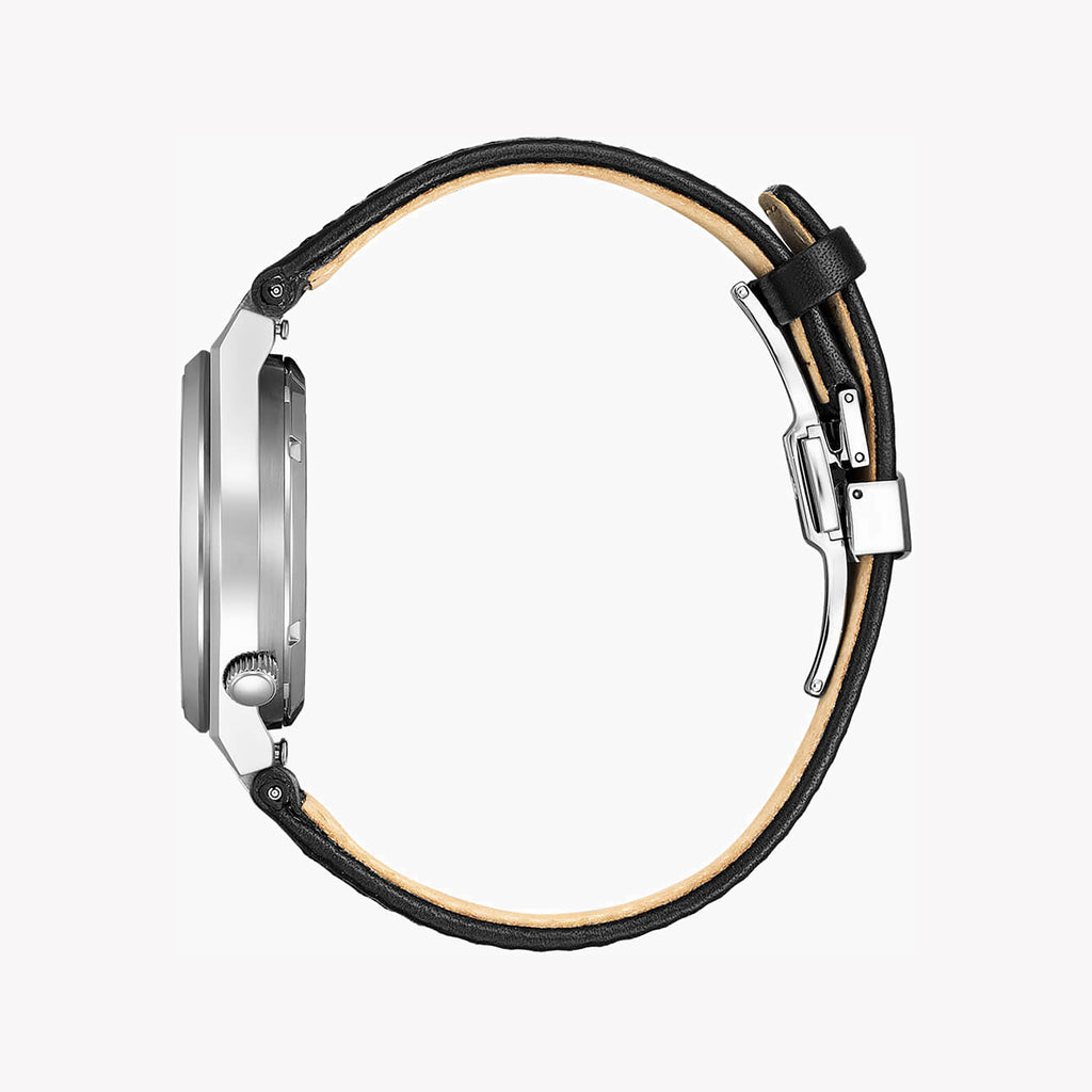 CITIZEN NK5010-01H CLASSIC ELEGANCE - MENS AUTOMATIC TIMEPIECE WITH LEATHER BAND & GRAY DIAL-i-Watch-4