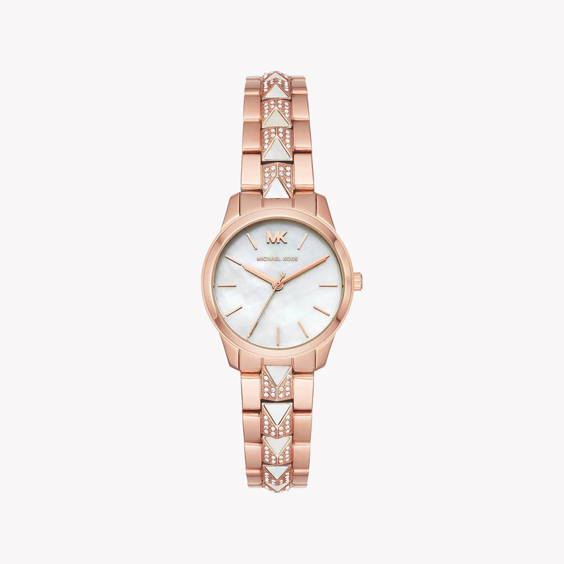 Michael Kors Women's Rose Gold Watch, White Dial | Mk6674 by i-watch