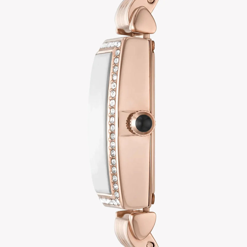 Emporio Armani Women's Rose Gold Watch, White Dial | Ar11406 by i-watch
