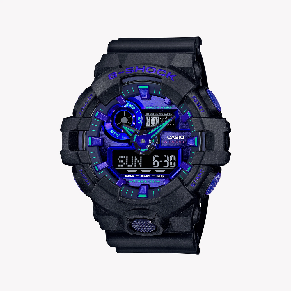 G-Shock Men's Black Resin Watch, Sporty Elegance | Ga-700vb-1adr by i-watch