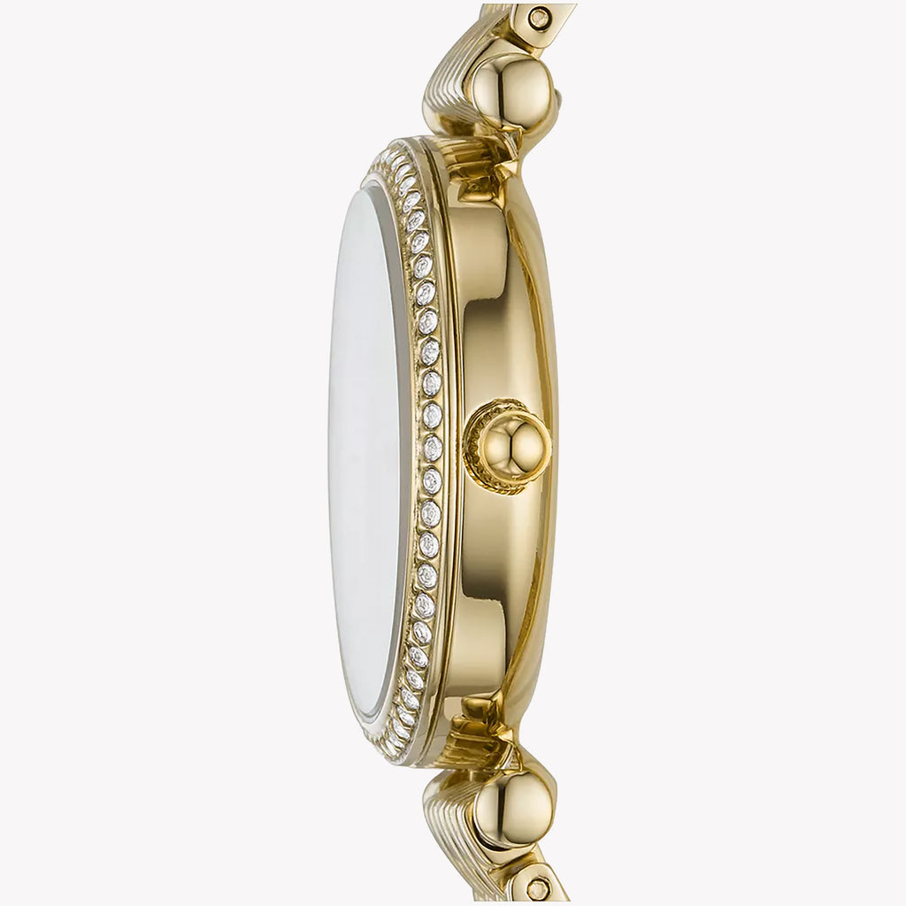 FOSSIL ES4735 GLAMOROUS ELEGANCE - Women's Gold Stainless Steel Watch with White Mother-Of-Pearl Dial-i-Watch-3