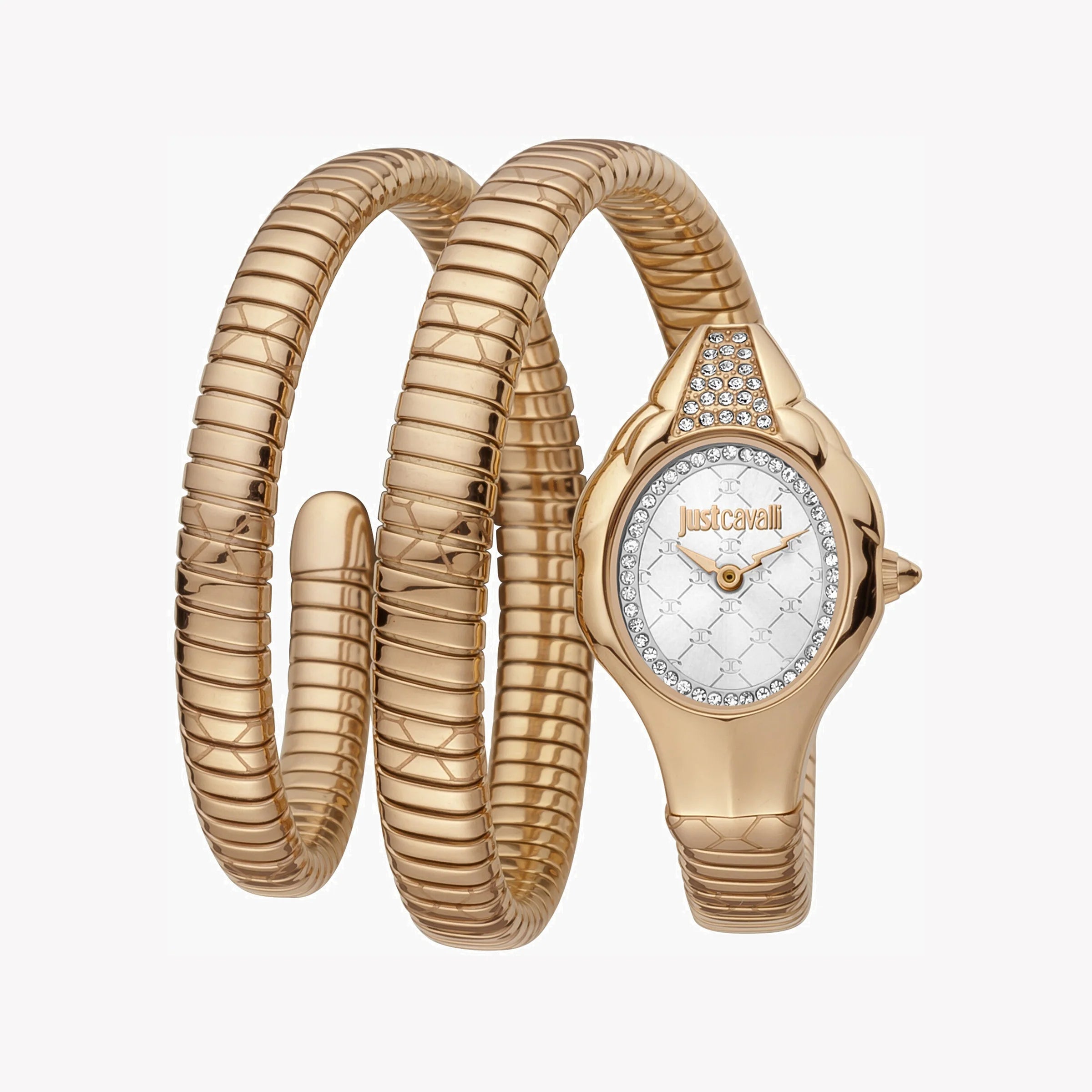 JUST CAVALLI Women's Watch with Rose Gold Stainless Steel Case and Rose Gold Stainless Steel Band