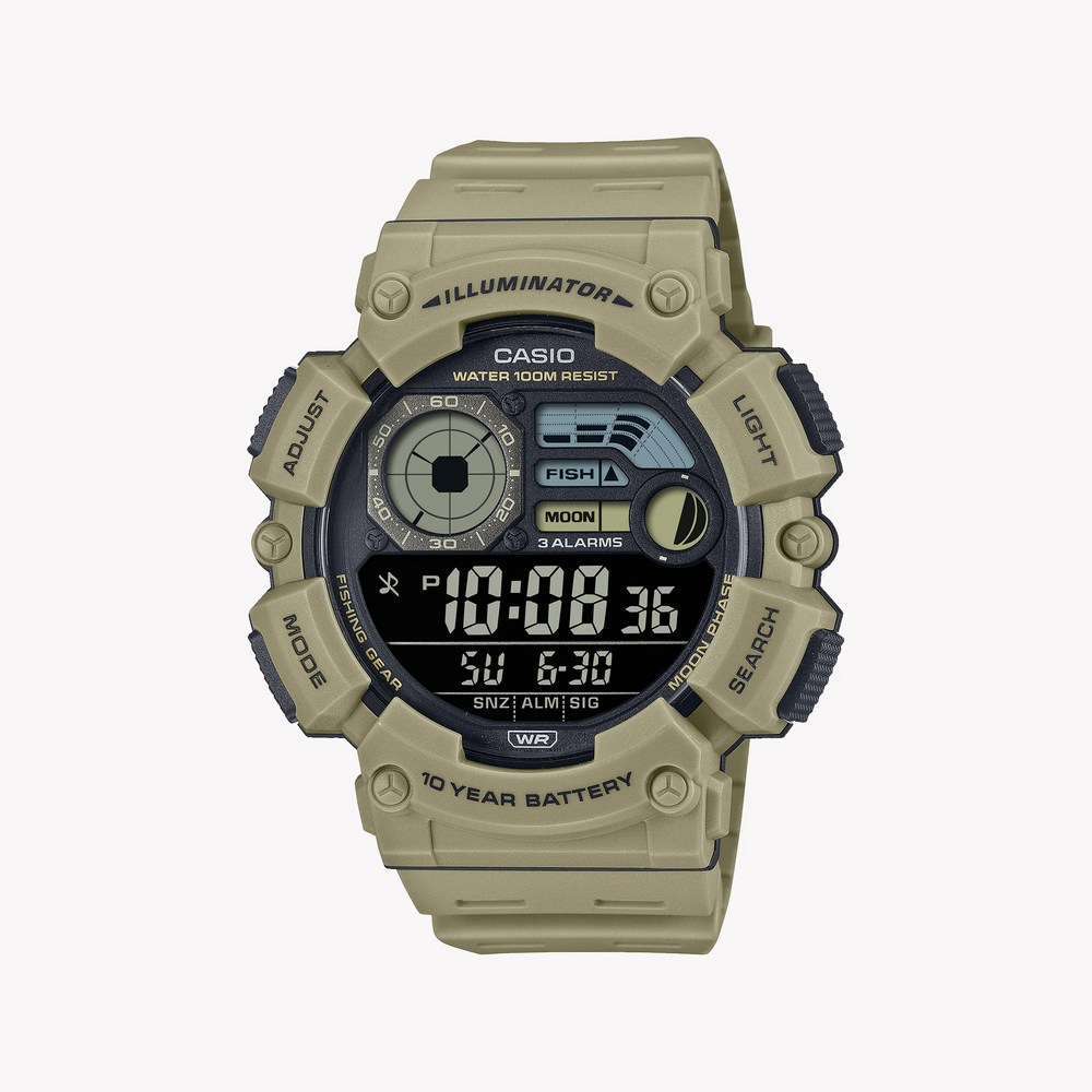 CASIO WS-1500H-5BVDF ADVENTURE-READY MEN'S WATCH - SPORTY BROWN RESIN DESIGN