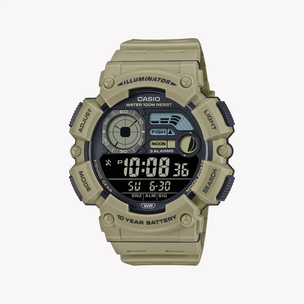 CASIO WS-1500H-5BVDF ADVENTURE-READY MEN'S WATCH - SPORTY BROWN RESIN DESIGN