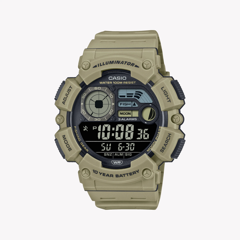 CASIO WS-1500H-5BVDF ADVENTURE-READY MEN'S WATCH - SPORTY BROWN RESIN DESIGN