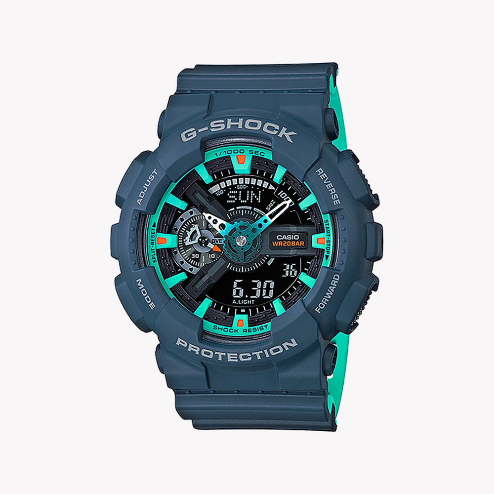 Casio G-Shock Ga-110cc-2adr Blue Powerhouse - Adventure-Ready Men's Watch by i-watch