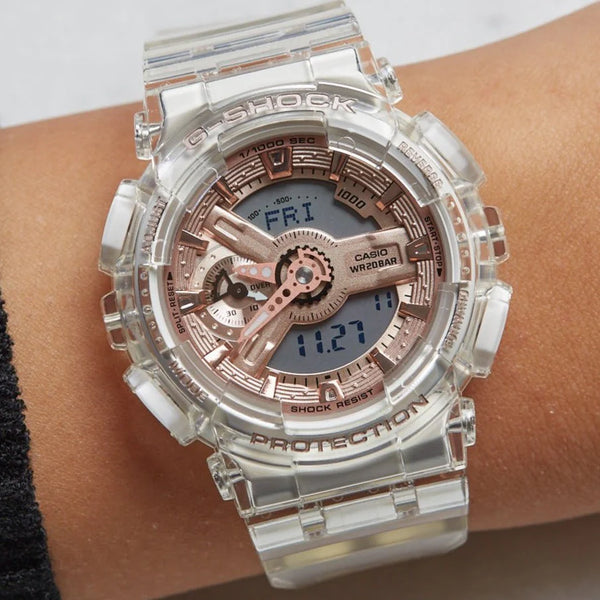 G-Shock Women's White Resin Watch, Digital | Gma-S110sr-7adr by i-watch
