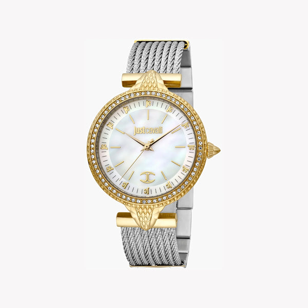 Just Cavalli Women's Silver & Gold Watch, White Dial | Jc1l169m0065 by i-watch