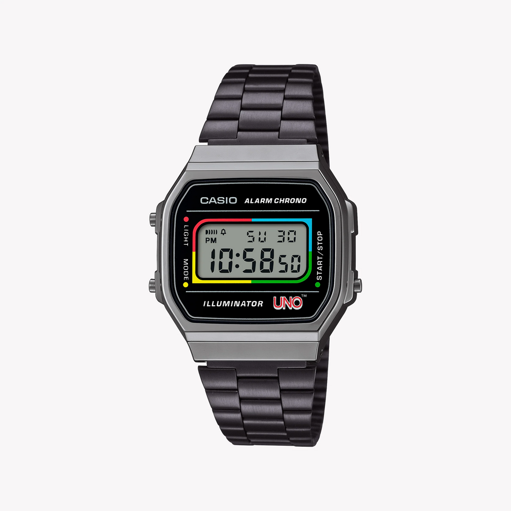 Casio Unisex Gray Resin, Stainless Steel | A168weuc-1adr by i-watch