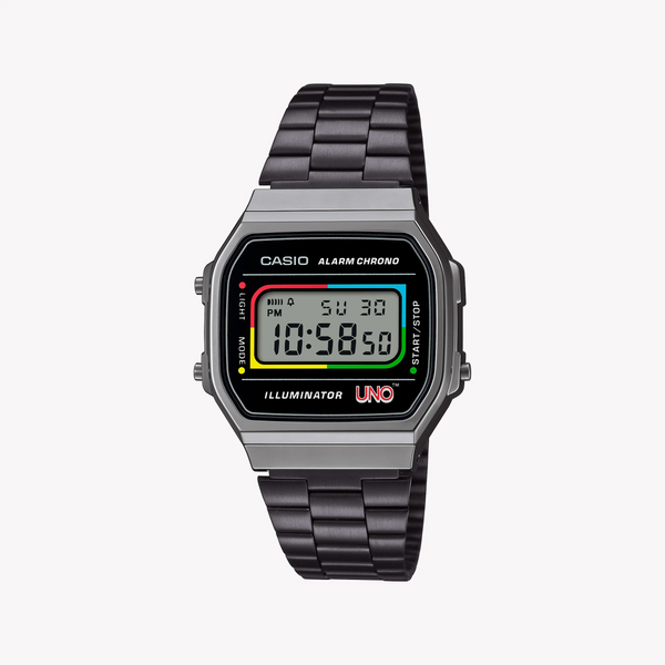 Casio Unisex Gray Resin, Stainless Steel | A168weuc-1adr by i-watch