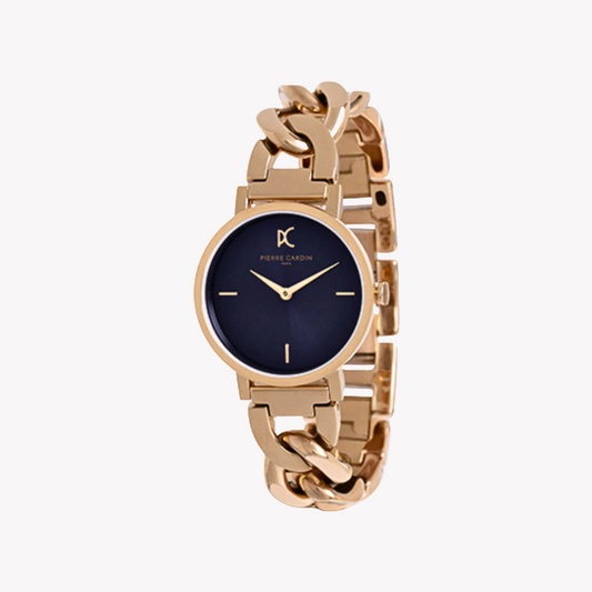 Pierre Cardin Women's Gold Watch, Blue Dial | Ccm.0532